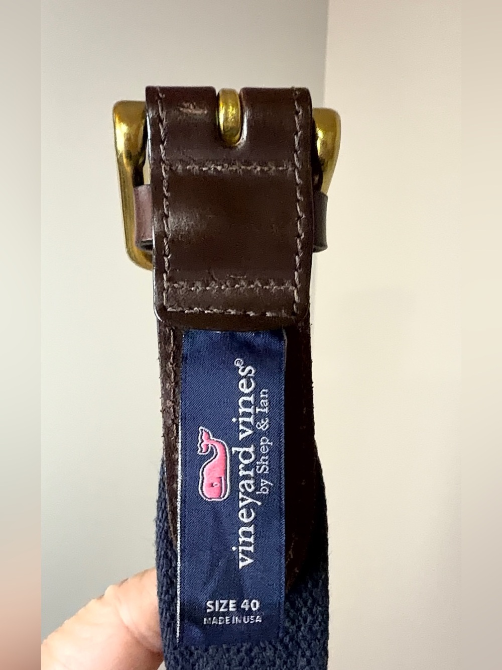 Vineyard Vines Men's American Flags Canvas
Club Belt Size 40 - Picture 4 of 6